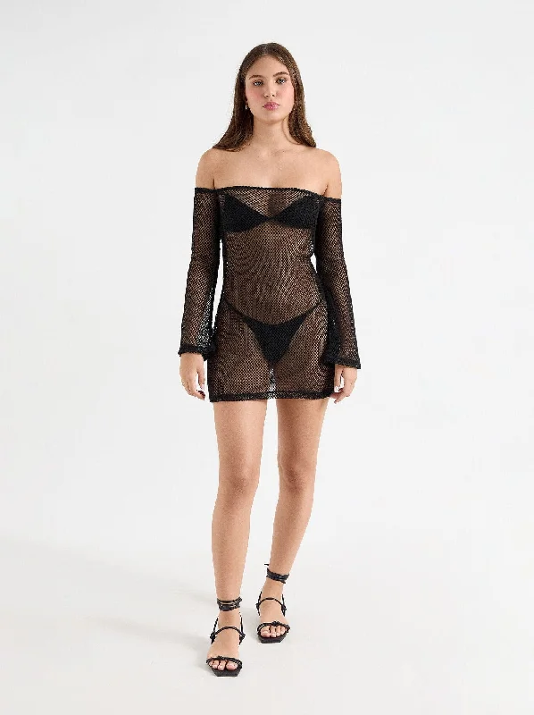 Water - resistant  alara dress raven