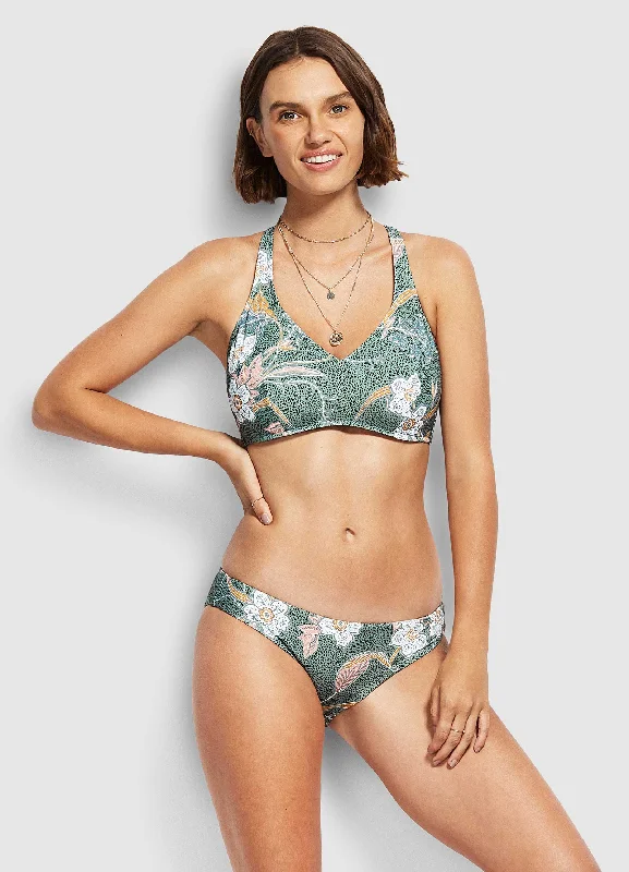 Fashion - conforming  Balinese Retreat Hipster Bikini Pants - Olive Leaf