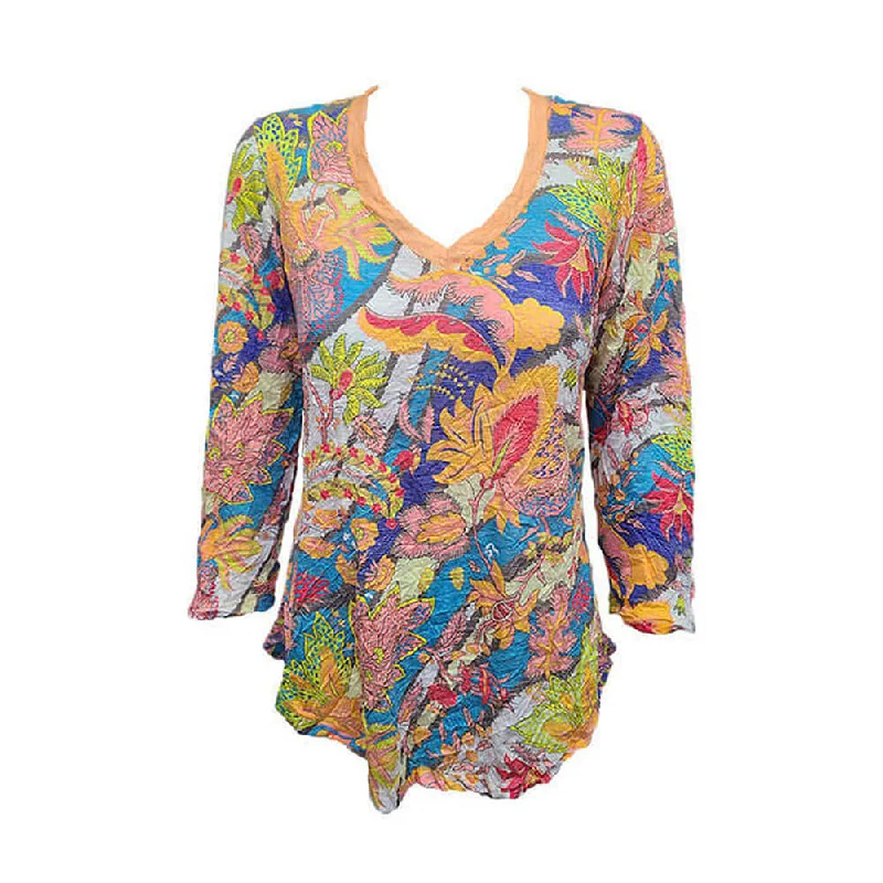 Understatedly - elegant  David Cline Lise 3/4 Sleeve V-Neck Top - Party