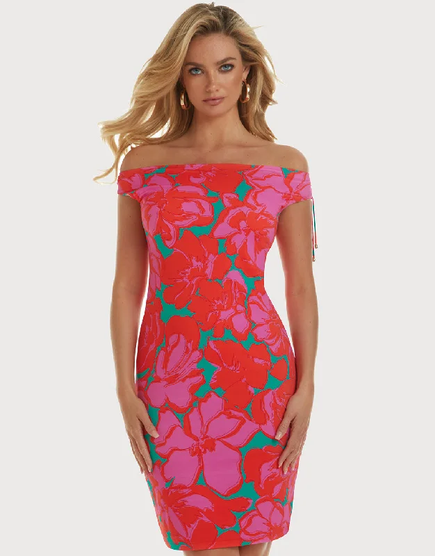 Beach - ready  Floreale Dress - Pink