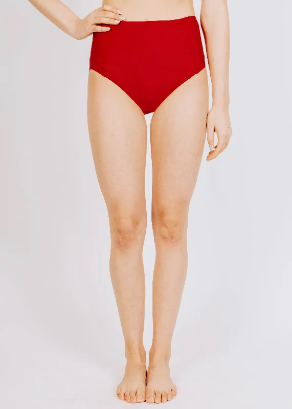 Fashion - conforming  high waist in bordeaux