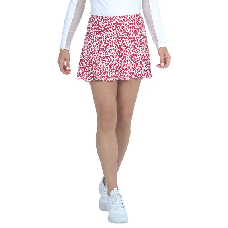 Pool - party - perfect  IBKUL Womens Davina 13-Inch Print Swing Skort - Red/White