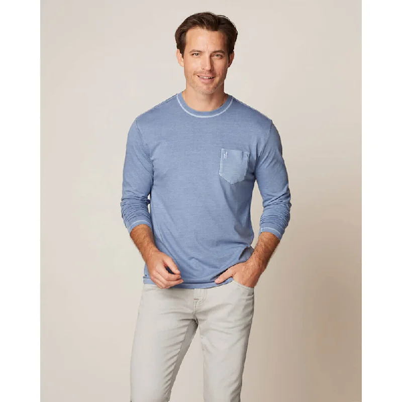UV - blocking  Johnnie-O Brennan 2.0 Long Sleeve T-Shirt - Navy*