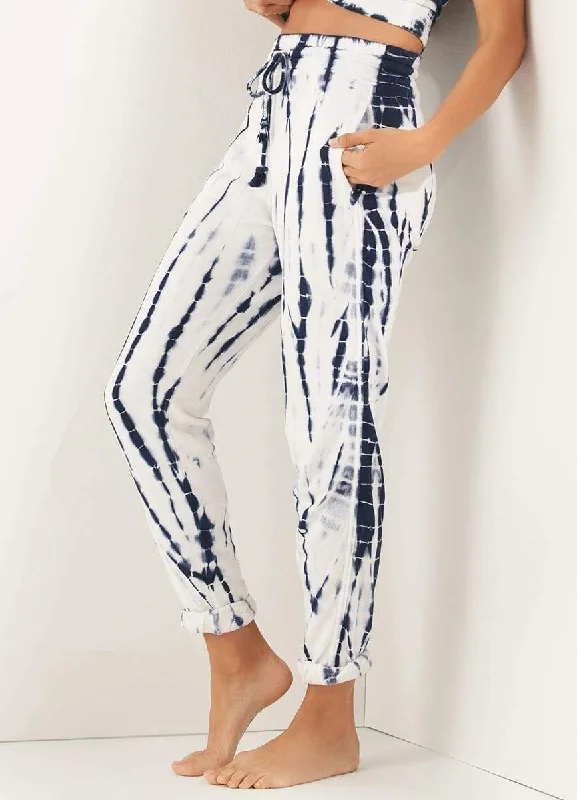 Understatedly - elegant  Maaji Bliss Dye Cobalt Light Terry Pant