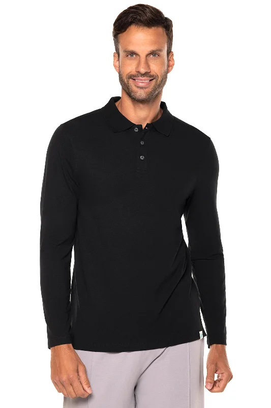 Conspicuous  Men's Coppitt Long Sleeve Weekend Polo | Regular Parent