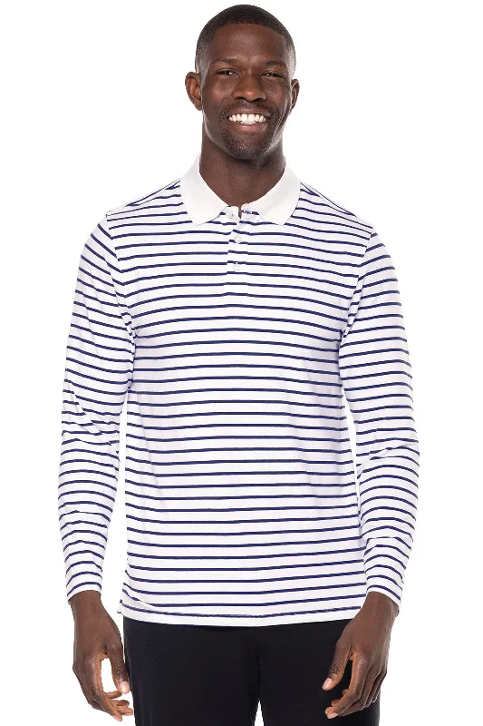 White/Navy Stripe