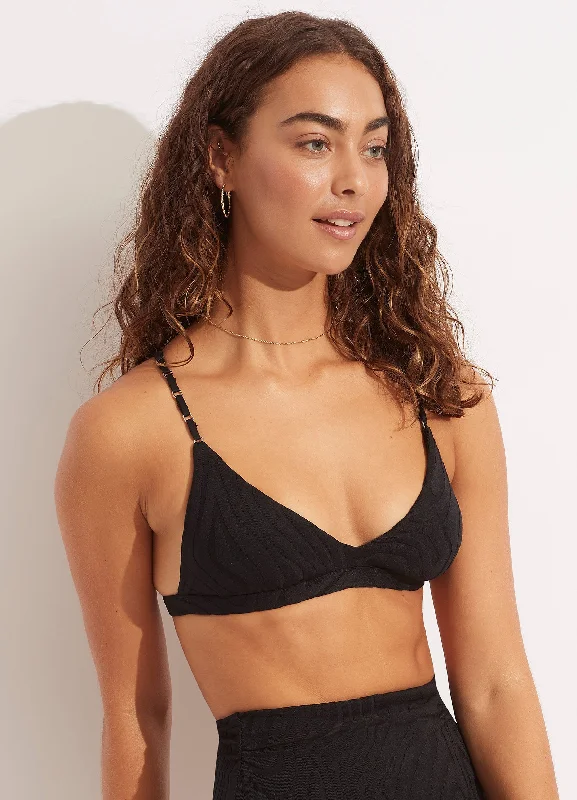 Apparel - enhancing  Second Wave Fixed Tri Bra - Black