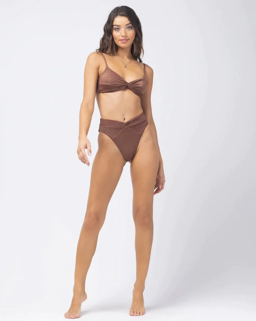 Minimalist - inclined  Shimmer Nancy Lee Bikini Bottom