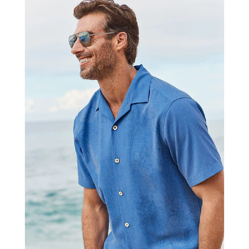 Statement - making  Tommy Bahama Bali Border Camp Shirt - Mountain Bluebell