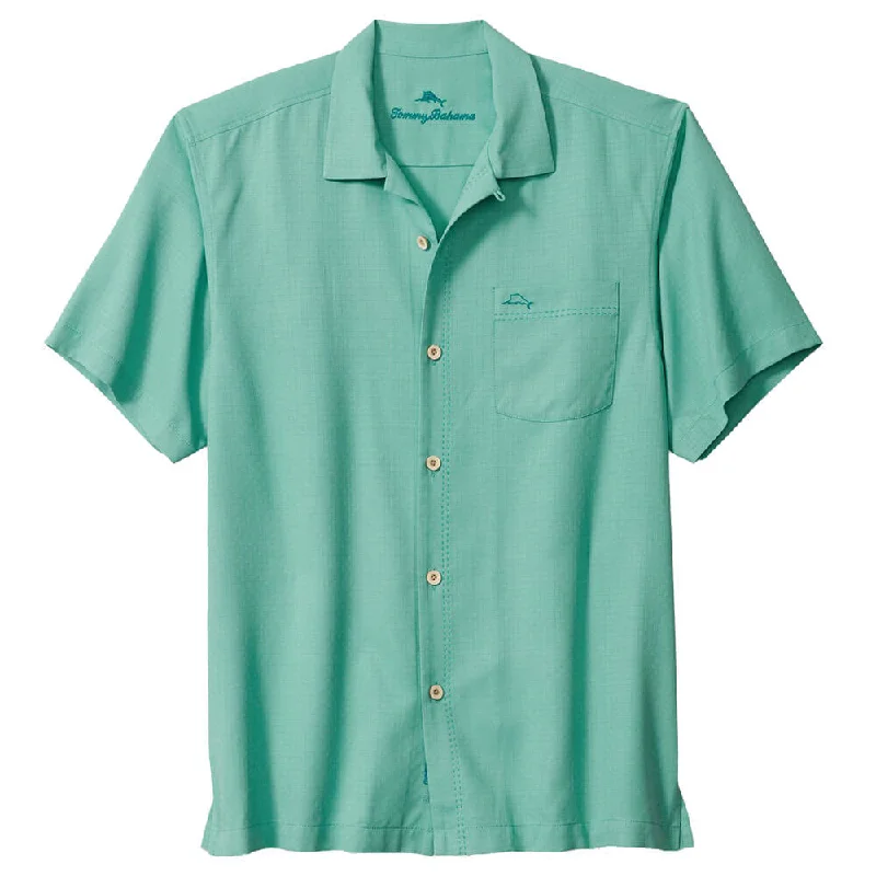Luxury - crafted  Tommy Bahama Coastal Breeze Check Camp Shirt - Blue Freeze