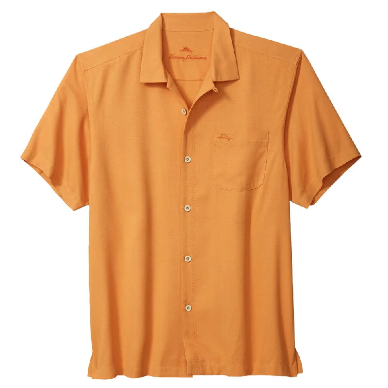 Decoration - rich  Tommy Bahama Coastal Breeze Check Camp Shirt - Orange Peel