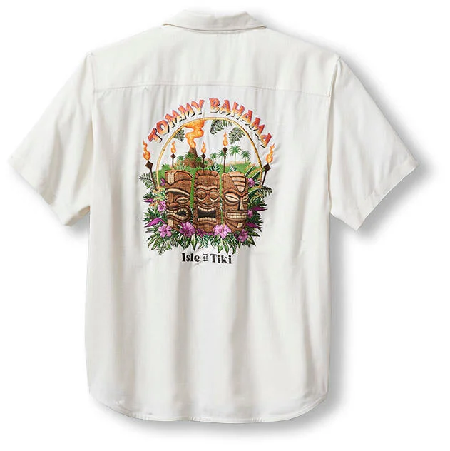 Unique - designed  Tommy Bahama Isle Of Tiki Camp Shirt - Continental