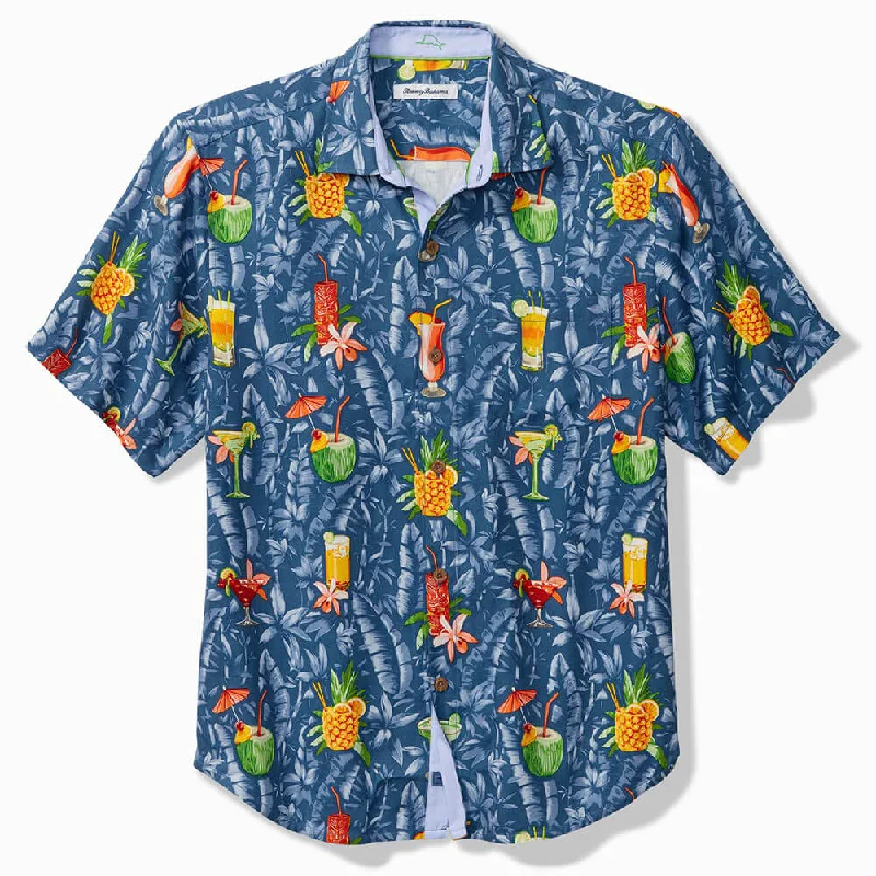 Breathable - fabric  Tommy Bahama Tide One On Camp Shirt - Dockside Blue