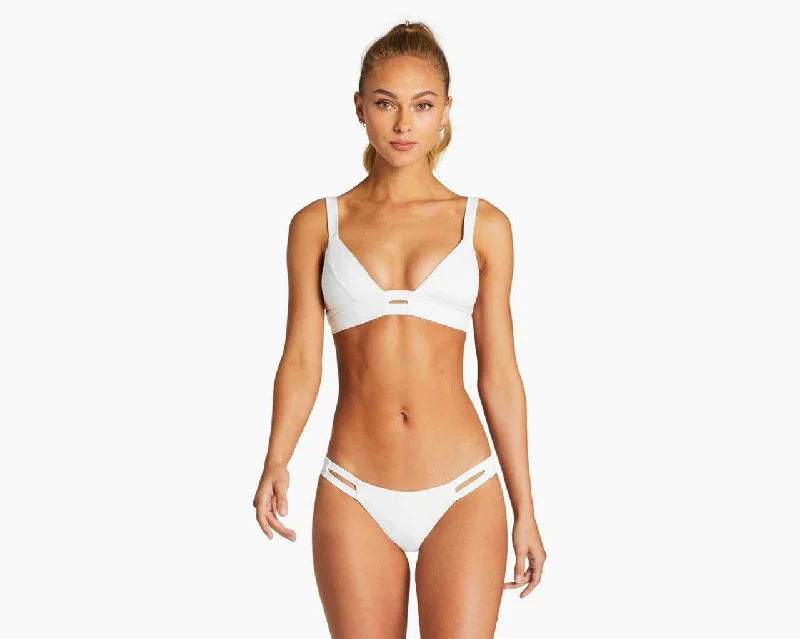 Glamour - infused  Vitamin A Neutra Bralette Bikini - White Ecolux