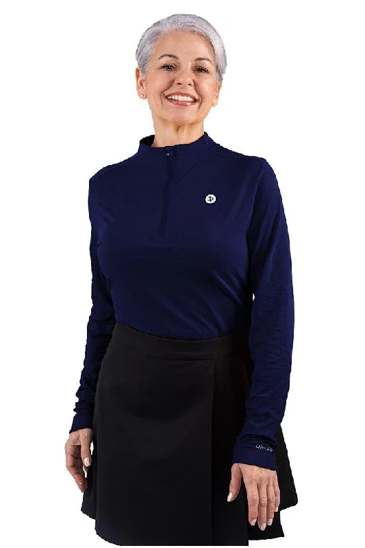 Navy Diamond Jacquard
