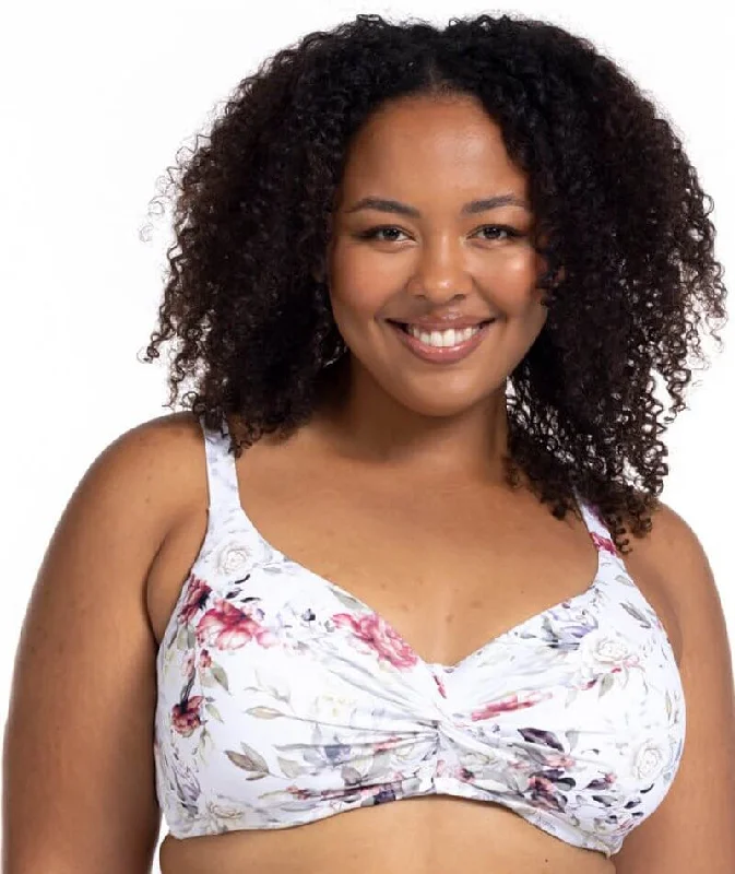 All - occasion  Artesands Clementine Monet Soft Cup Underwire D-DD Cup Bikini Top - White